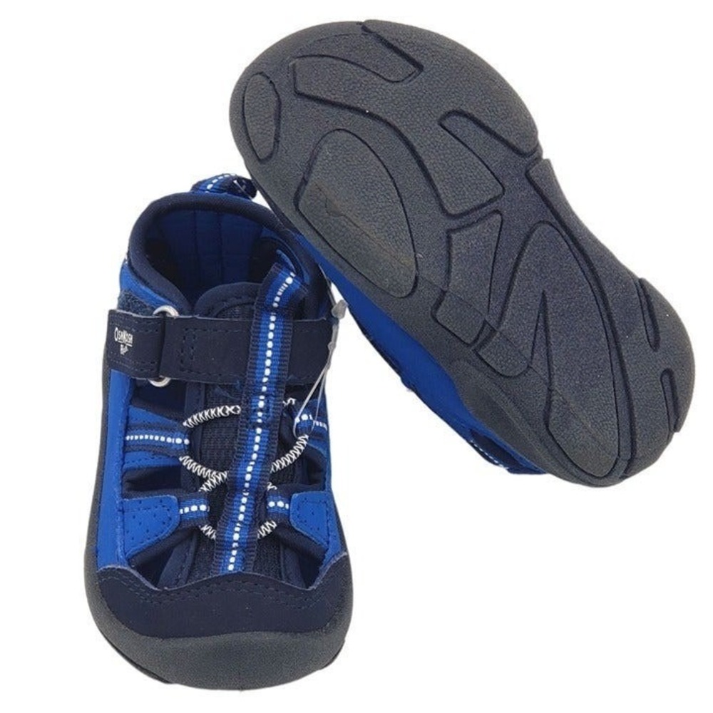 OshKosh B'gosh Toddler Water Shoes Sandals Blue Hook Loop Size 5T Beach Pool NEW
